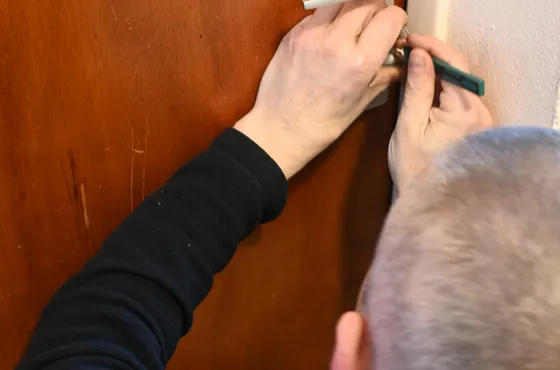Ouverture d'une porte d'appartement par un serrurier
