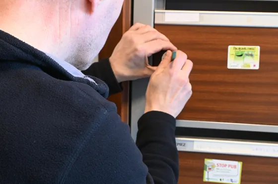 Ouverture d'une boîte aux lettres